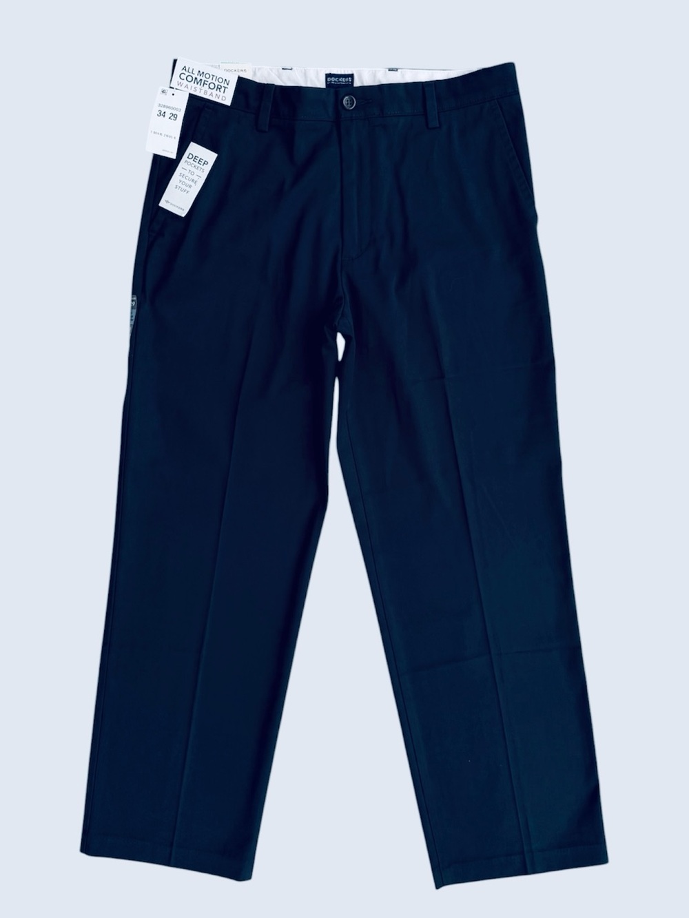 Dockers Navy Classic Fit Easy Khaki Trouser Pants ~ Men’s 34x29 - Picture 4 of 11